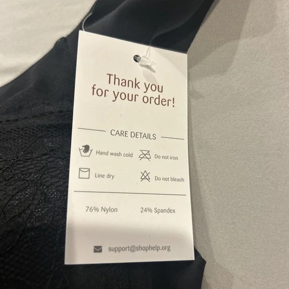 Zen Chic Bra Size 3XL Wireless Lace Pushup Padded Black New With Tags - Picture 2 of 8